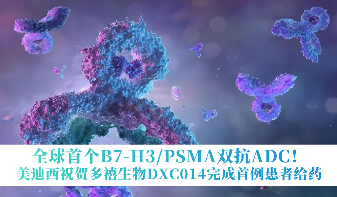 全球首个B7-H3/PSMA双抗ADC！HJC黄金城平台：囟囔顳XC014完成首例患者给药
